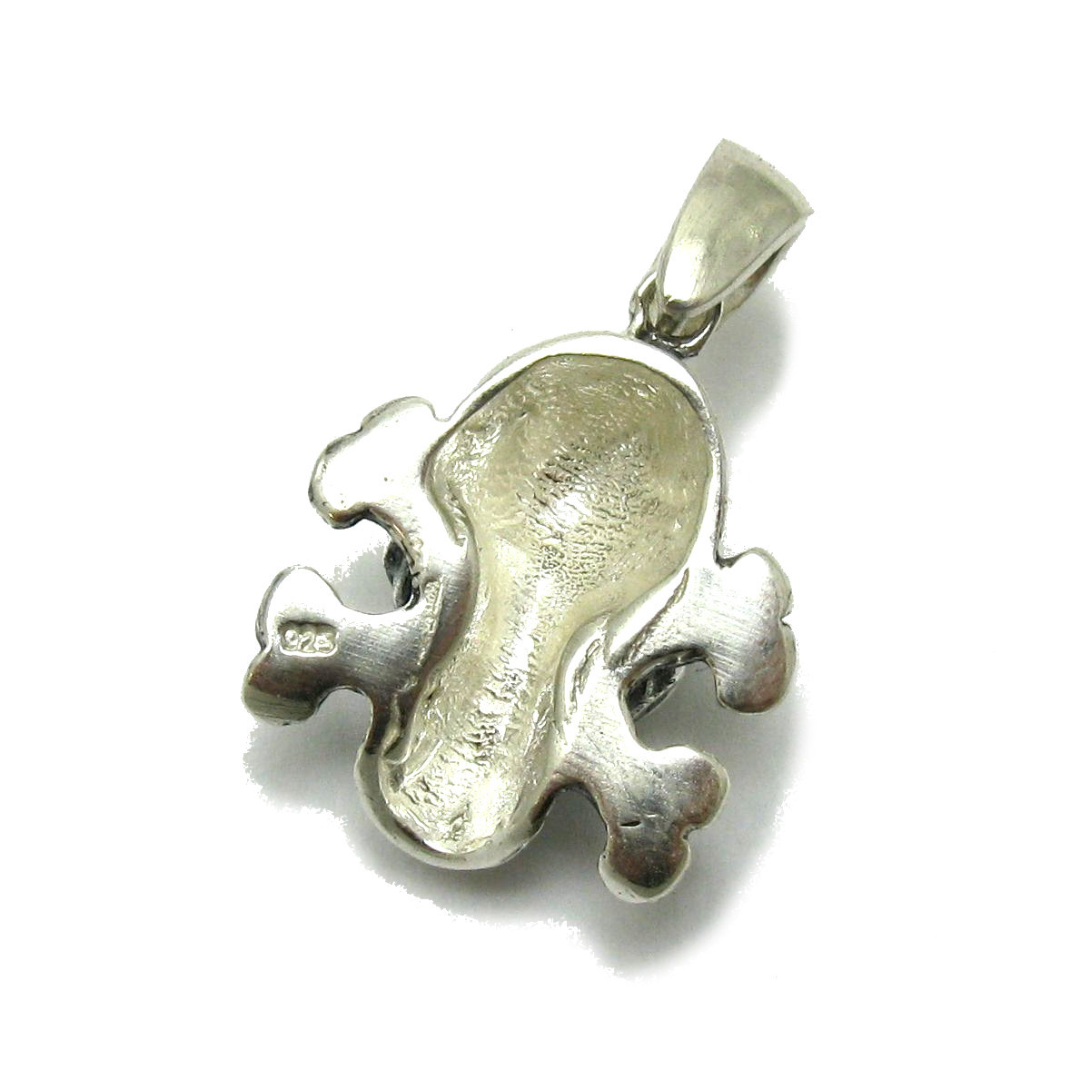 Sterling Silver Biker Pendant Hallmarked Solid 925 Skull Nickel Free Handmade