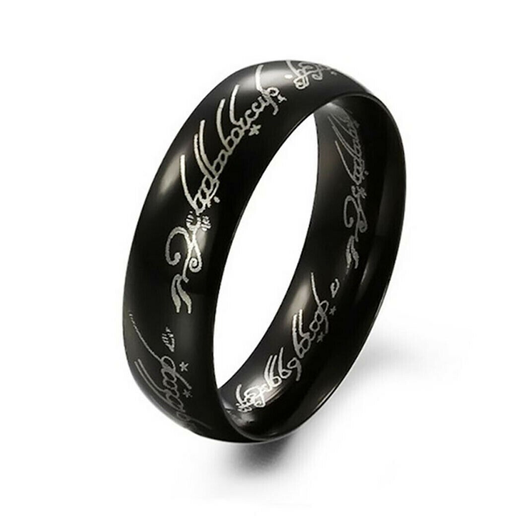 Fashion Lord of the Rings One Ring LOTR Stainless Steel Men’s Ring Size 6-13