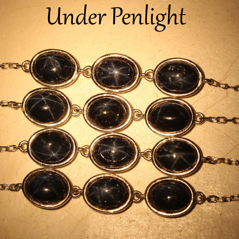 Natural Blue 6Rays Star Sapphire Necklace 30 in Handmade Fine Jewelry