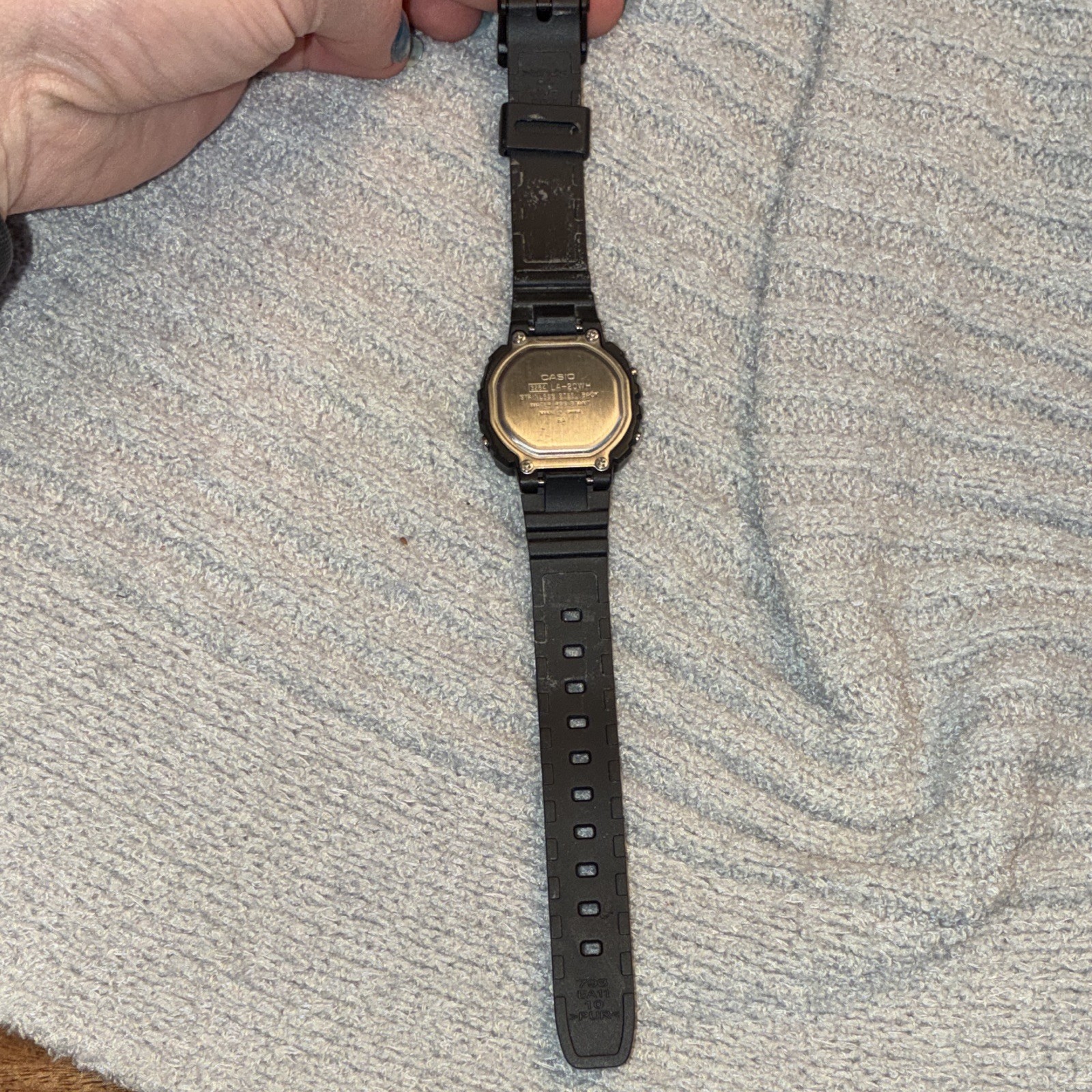 Casio Illuminator Digital Quartz Watch Alarm Water Resistant Black Resin Strap