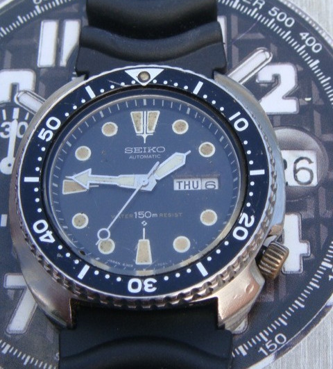 Seiko automatic 17j Willard Diver 6309‑7040 October 1977 M.I Japan Resist dial