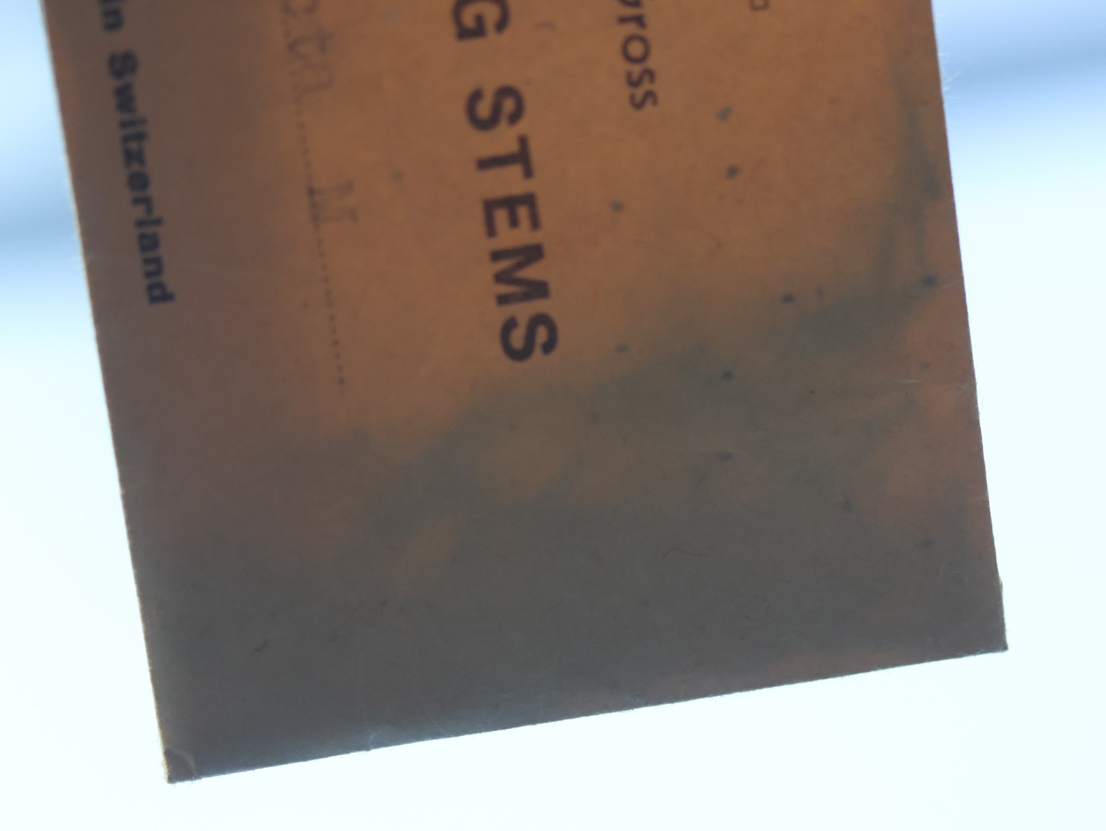 NOS 1 Gross Watch Winding Stems Cal. Recta M UNOPENED Swiss Parts Repair