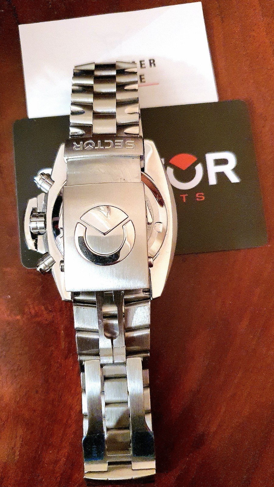 NEW Sector 600 Diver Chrono Blue Dial Watch Steel Sapphire WR 200M Swiss