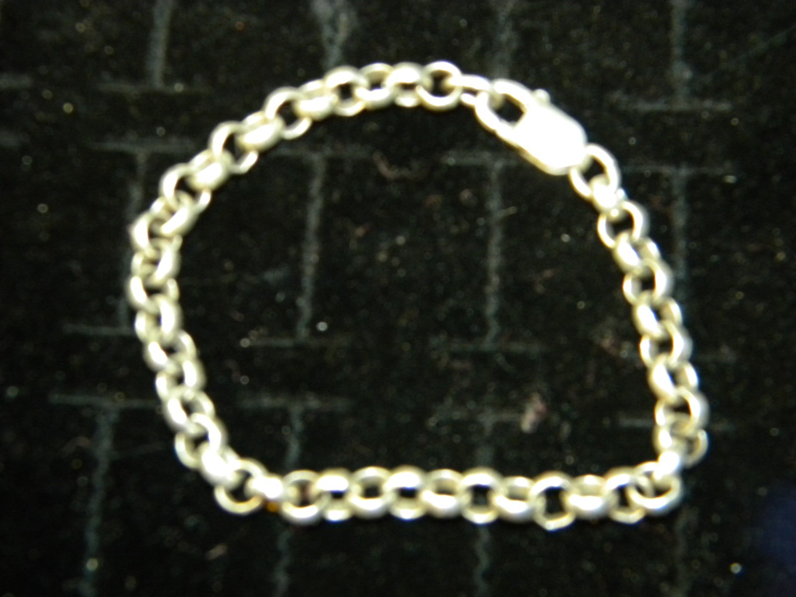 ROUND LINKS .925 STERLING SILVER BRACELET 7.75″ 11.7 GRAMS