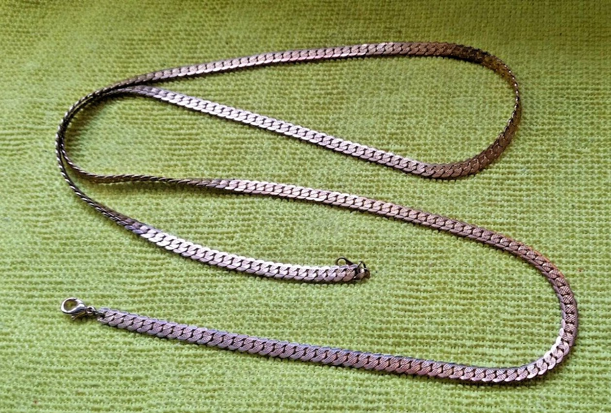 100% Solid pure Copper flat Necklace for Unisex UNKOWN DESIGN ??
