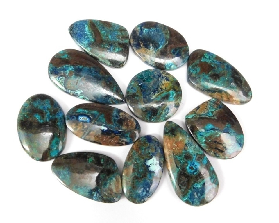Natural Shattuckite Cabochon Gemstone For Making Jewelry Wholesale Lot 71415