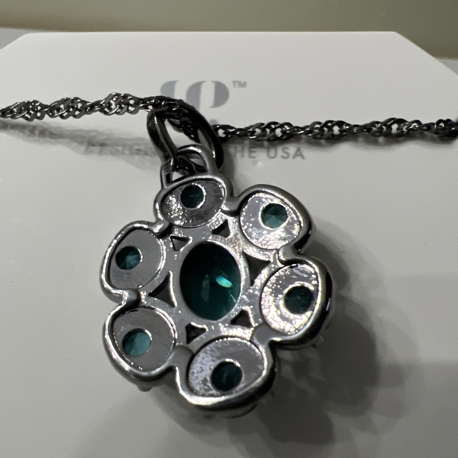 Bomb Party New OG Necklace “ Ruby Bliss” LC Paraiba Tourmaline Hematite
