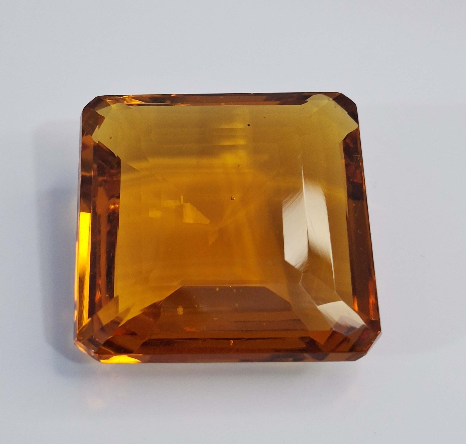 Yellow Painite Square Cut 126-128 Ct Certified Loose Gemstone Lab Created SP1609