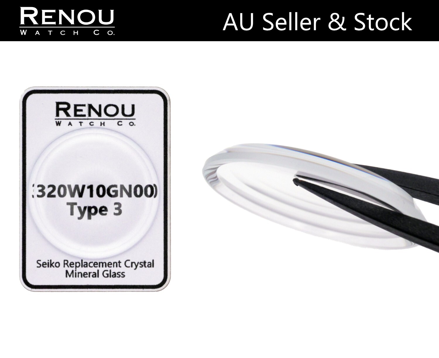 Seiko Replacement 320W10GN00 Type 3 Crystal for 6105, 6106 & 6119 Divers Watches