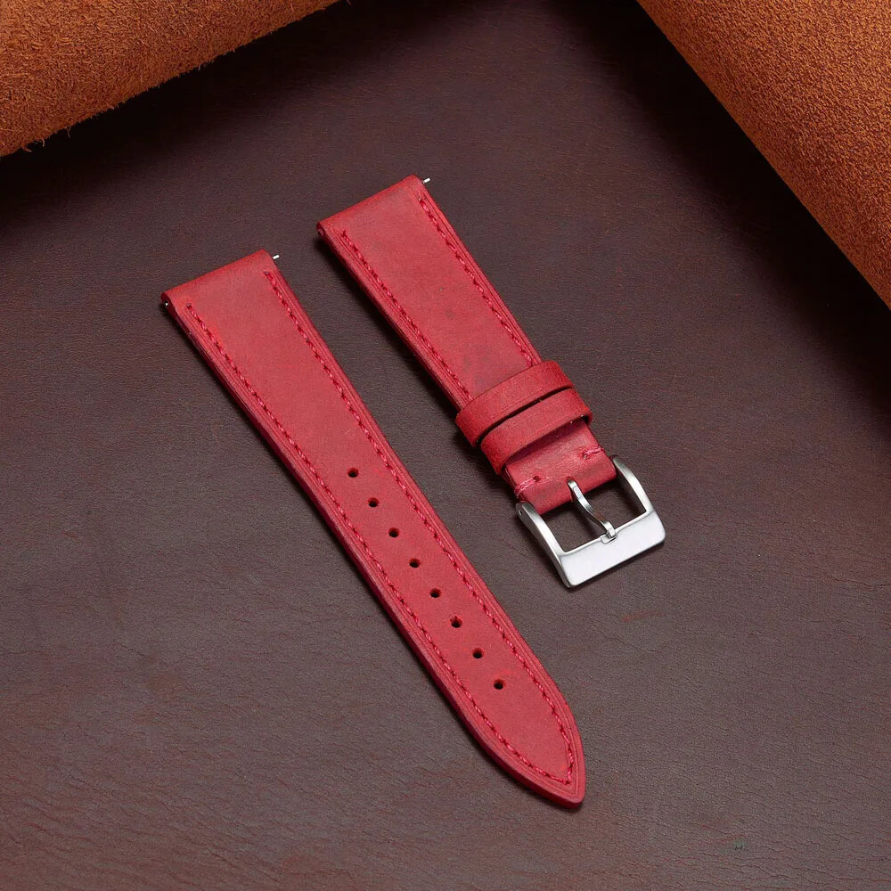 Vintage Genuine Leather Strap Watch Band 18 19 20 21 22 24mm Bracelet Wristband