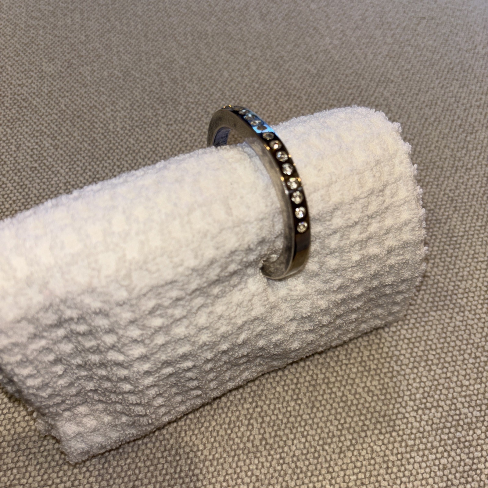 Patricia Locke Silver-plated Cuff Bracelet With 20 Crystals & Signed