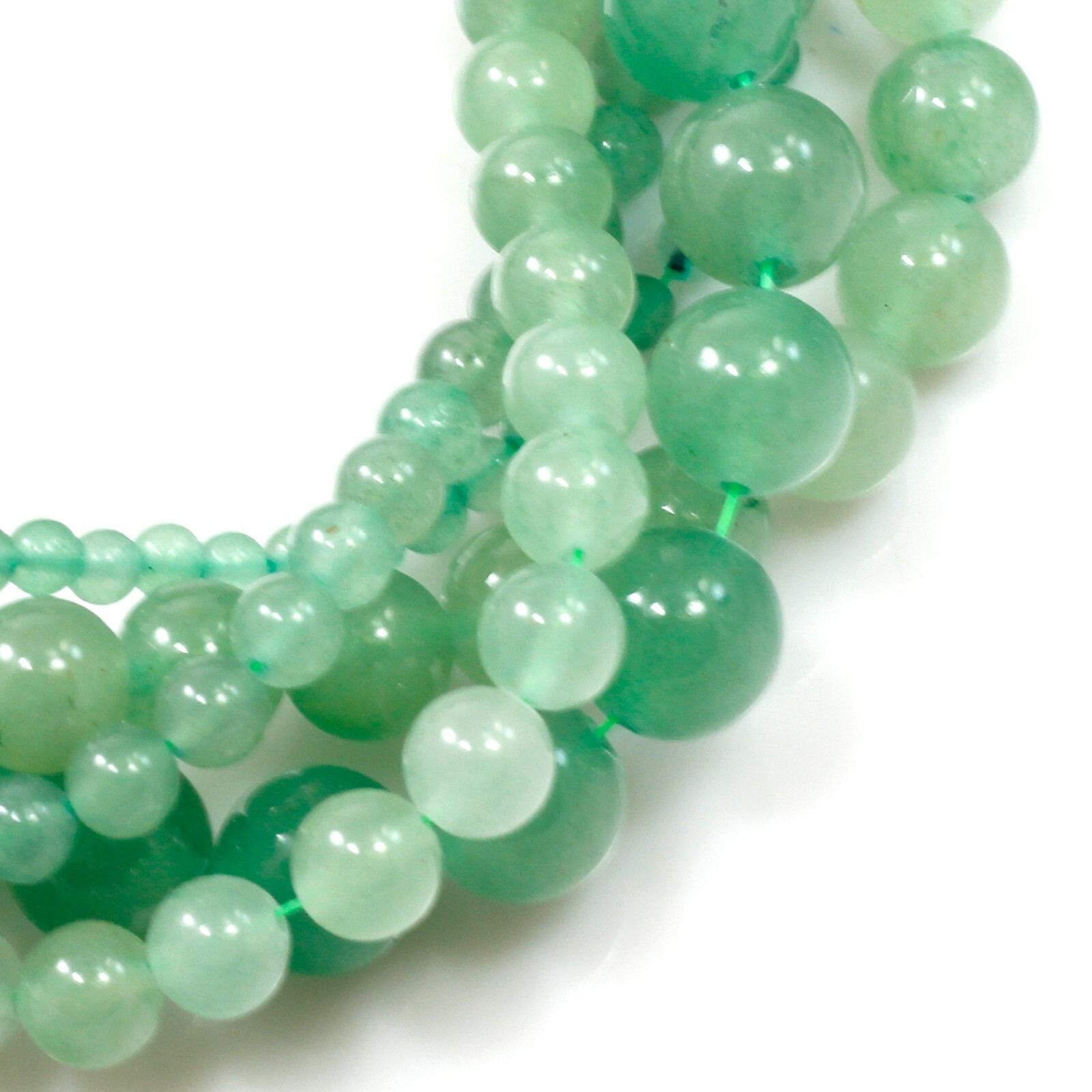 Natural Gemstone Green Aventurine Jade Round Bead 15″ 4mm 6mm 8mm 10mm 12mm 18mm