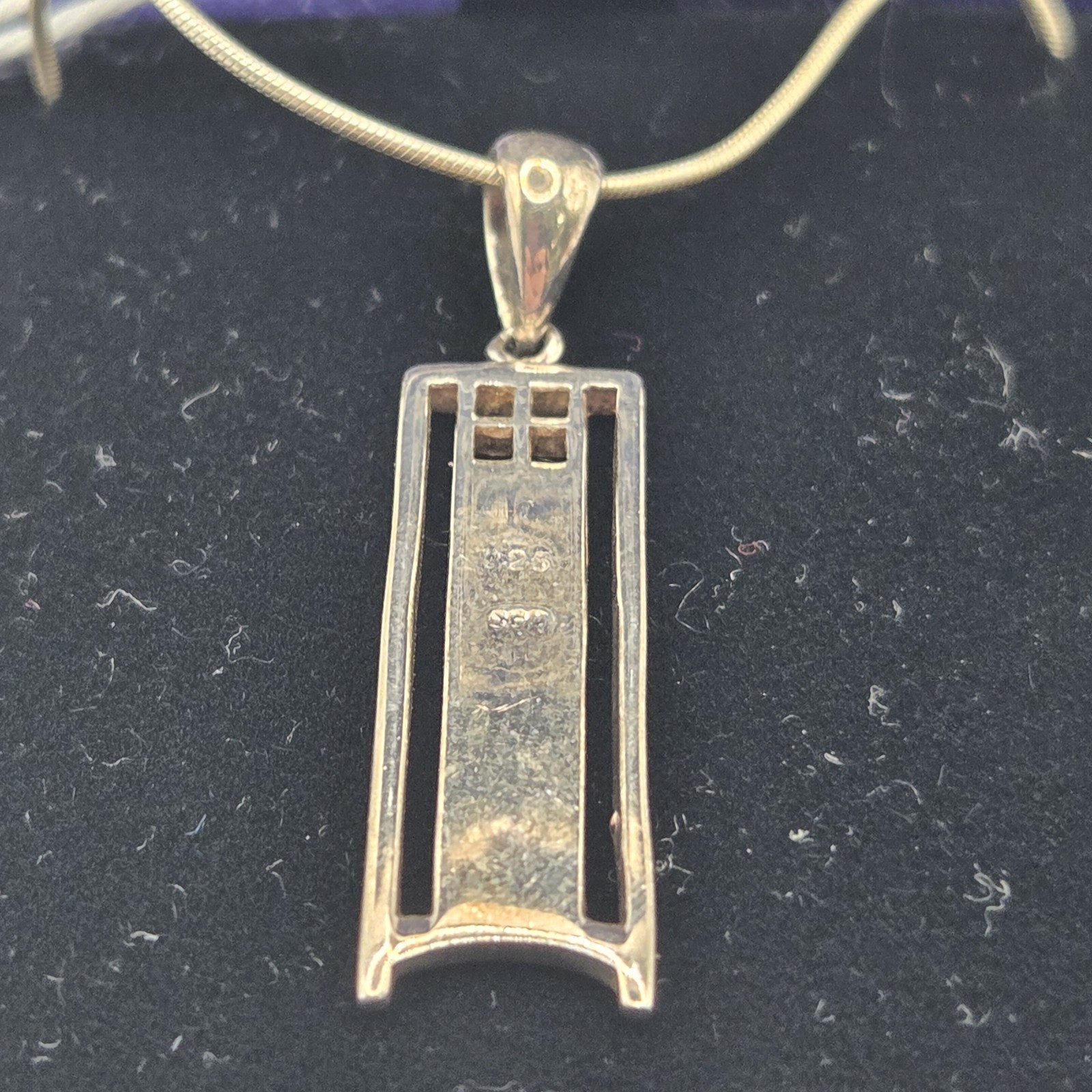 Sea Gems 925 Sterling Silver Rennie Mackintosh Pendant Necklace 7.08 g Hallmark