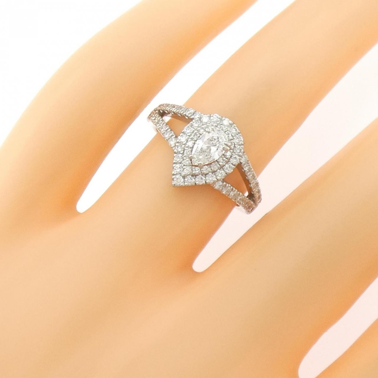 Authentic PT900 Diamond Ring 0.260CT #230-000-338-6667