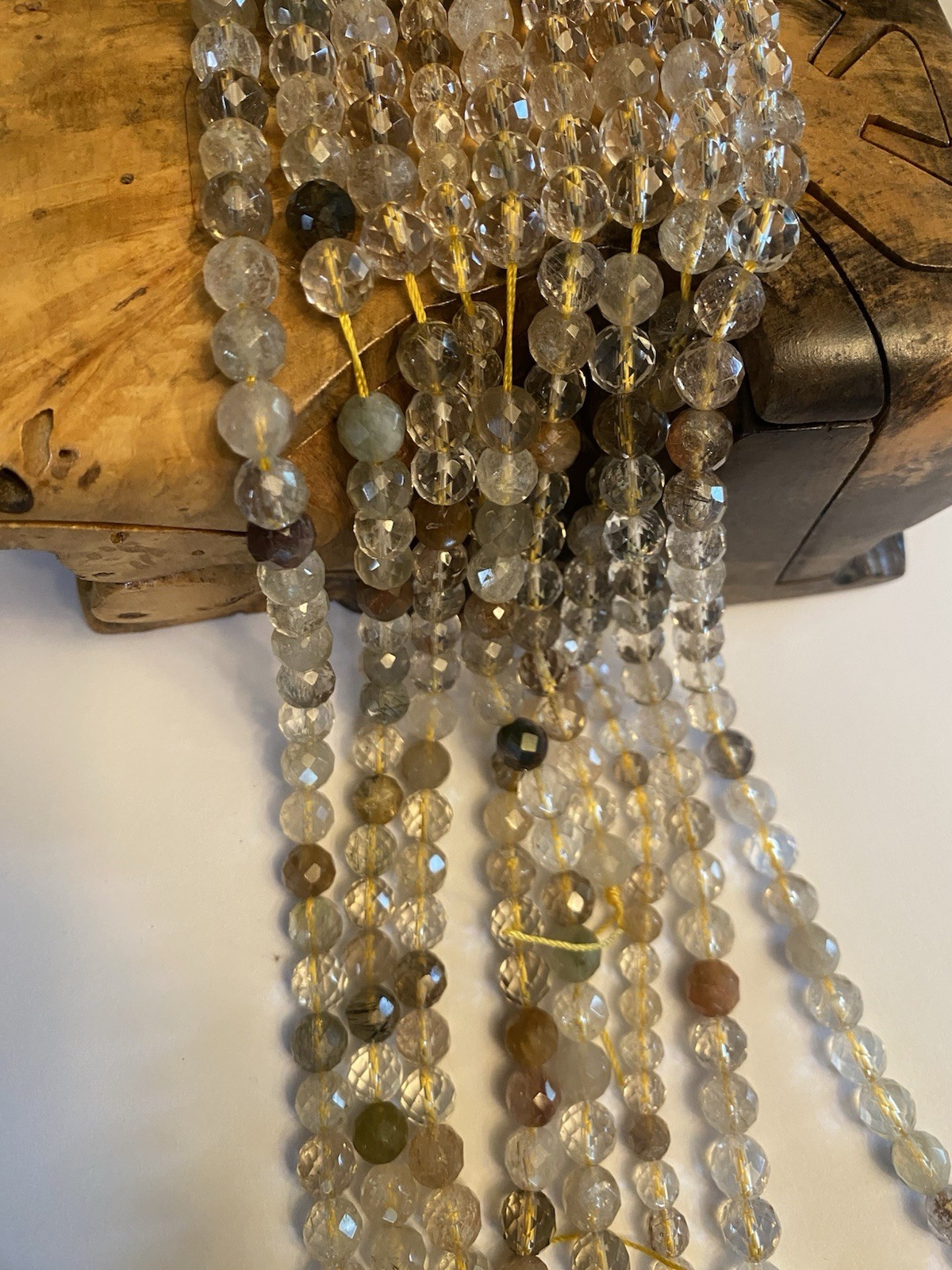 Golden Rutilated Quartz 8mm 15.5” Strand