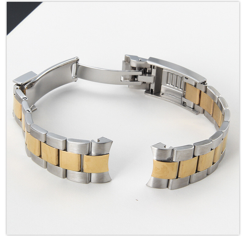 316 Solid Stainless Steel Watch Band Strap Mens Luxury metal Bracelet 20 21mm