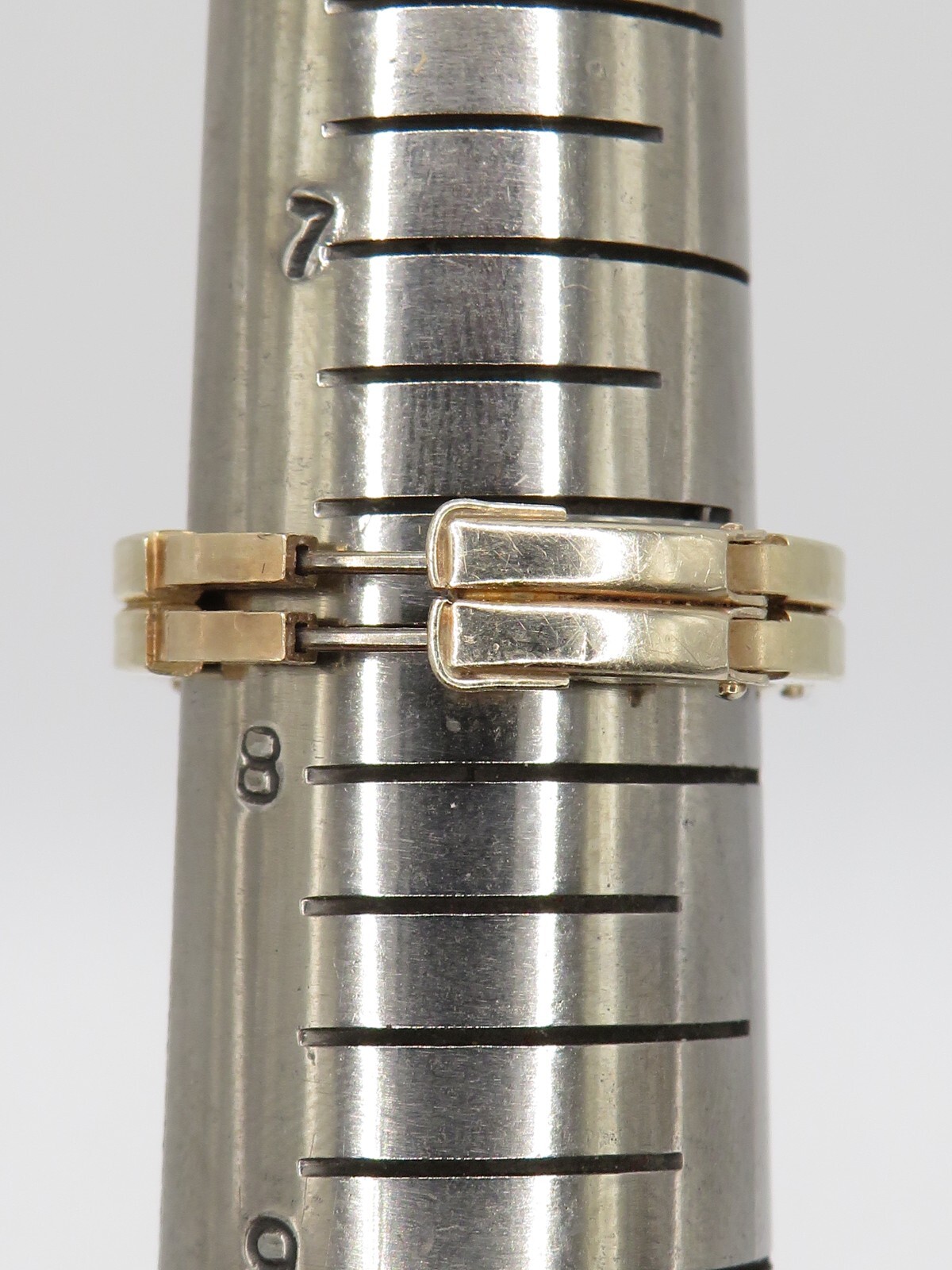 FINGER FIT 14k YELLOW GOLD EUROPEAN CUT DIAMOND RING w 12 ACCENT DIAMONDS SZ 6*