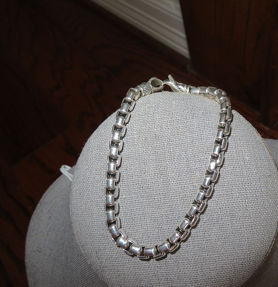 JAI John Hardy 5.3mm Sterling Silver 925 Round Box Chain Bracelet 7.5”