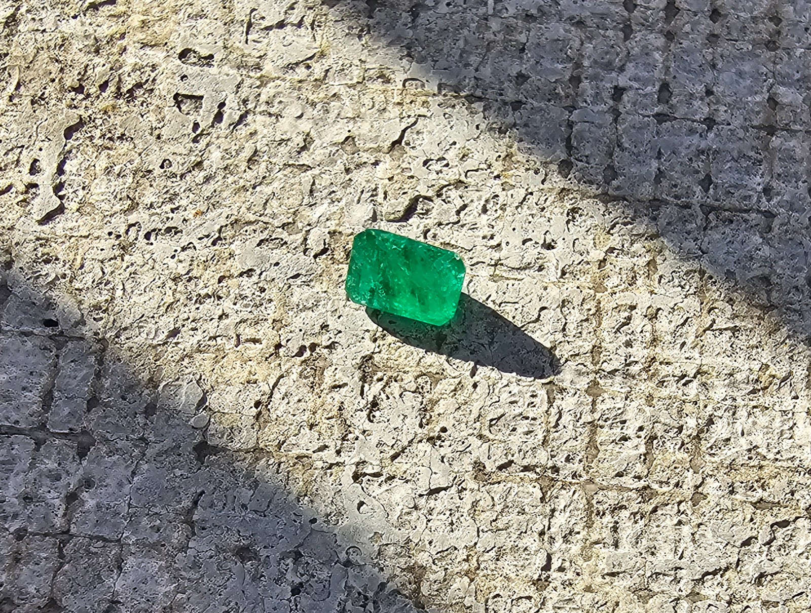 Emerald 6.9×4.7mm Emerald Cut Loose Gemstone!