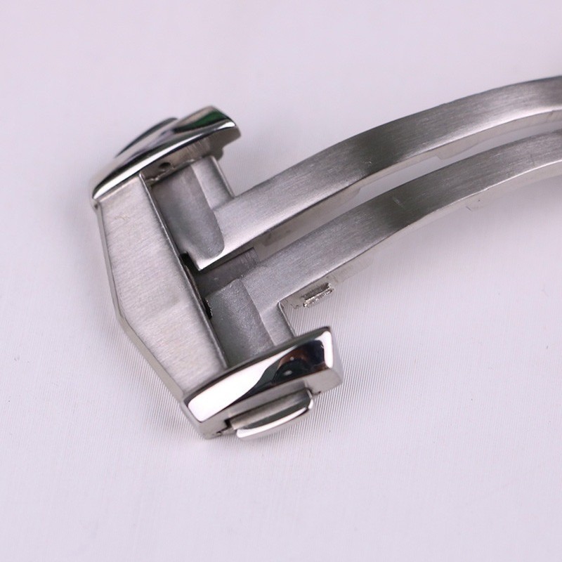Quality Frosted Stainless Steel Folding Clasp Watch Buckle 18mm 20mm for Omega