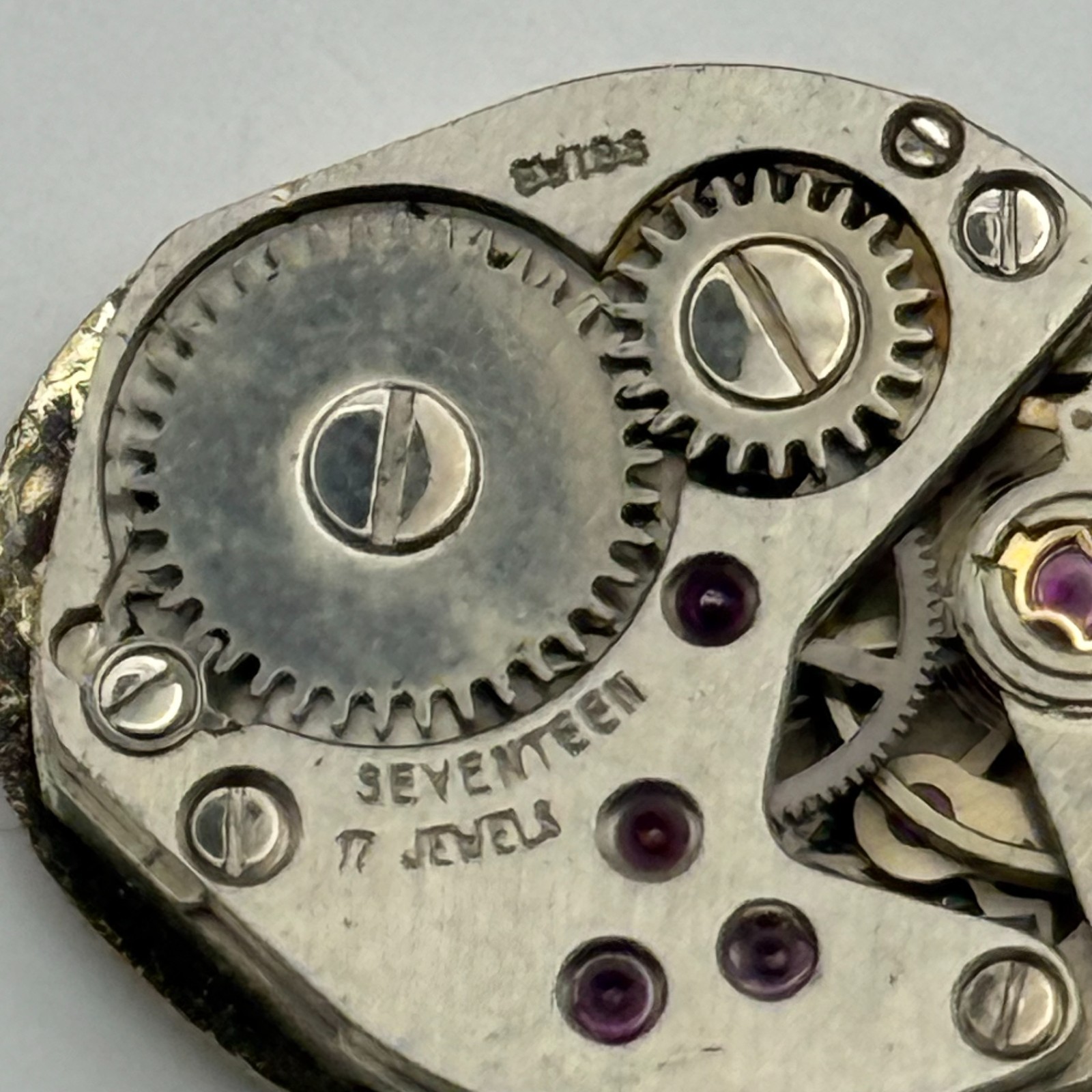 FHF 69-21 Watch Movement Baume 17 Jewels Swiss Manual Wind Parts Repair 15.3mm