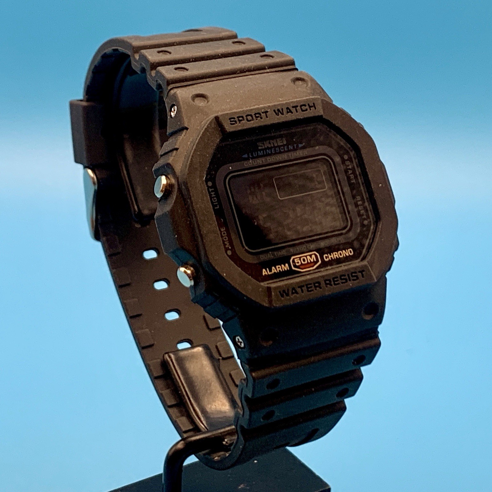 SKMEI 1628 Men’s Digital Wristwatch Chrono Timer Backlight Alarm Works New Batt