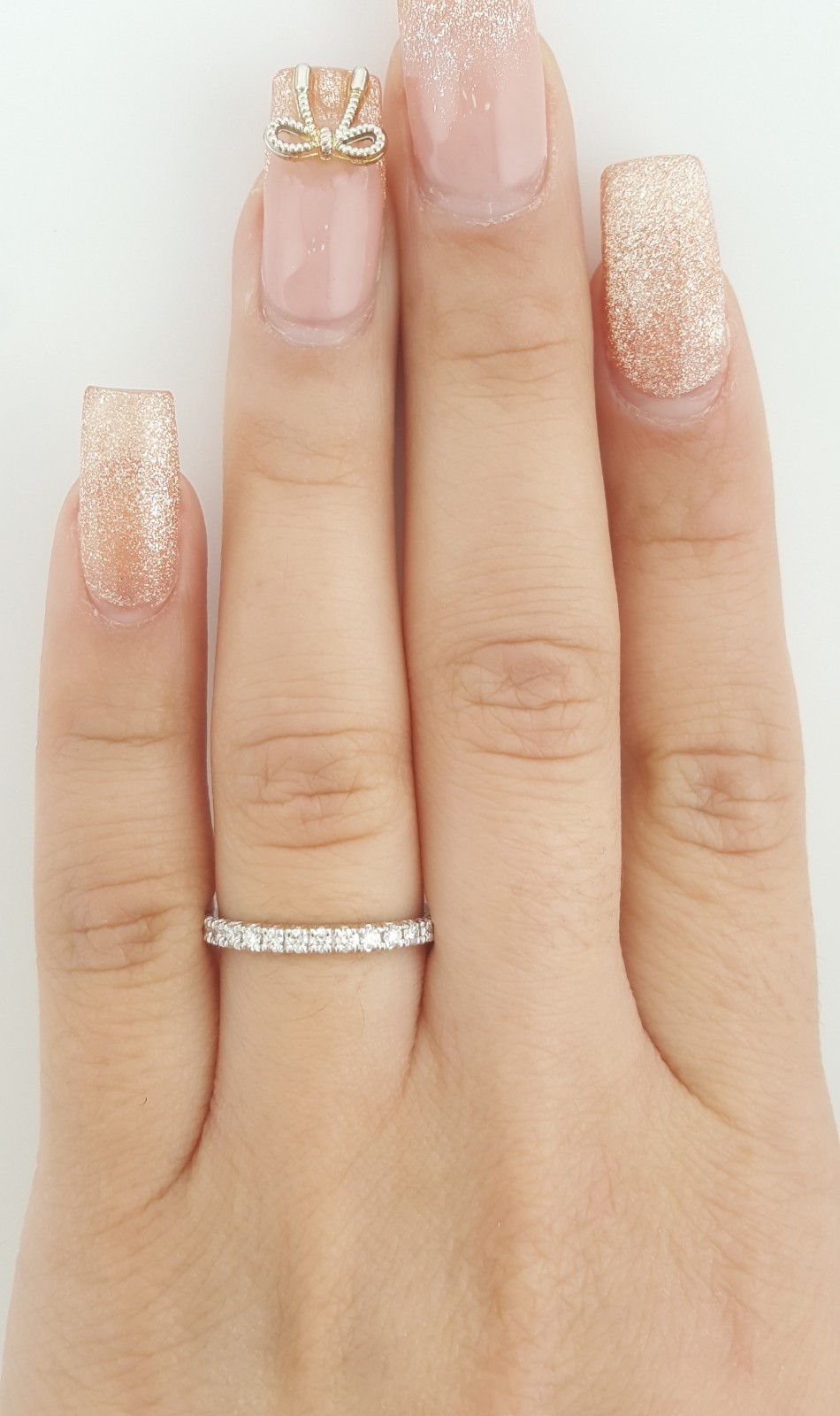 Simon G Round Diamond Wedding Band MR1811 18k White Gold 0.27 ct Rt $2,200