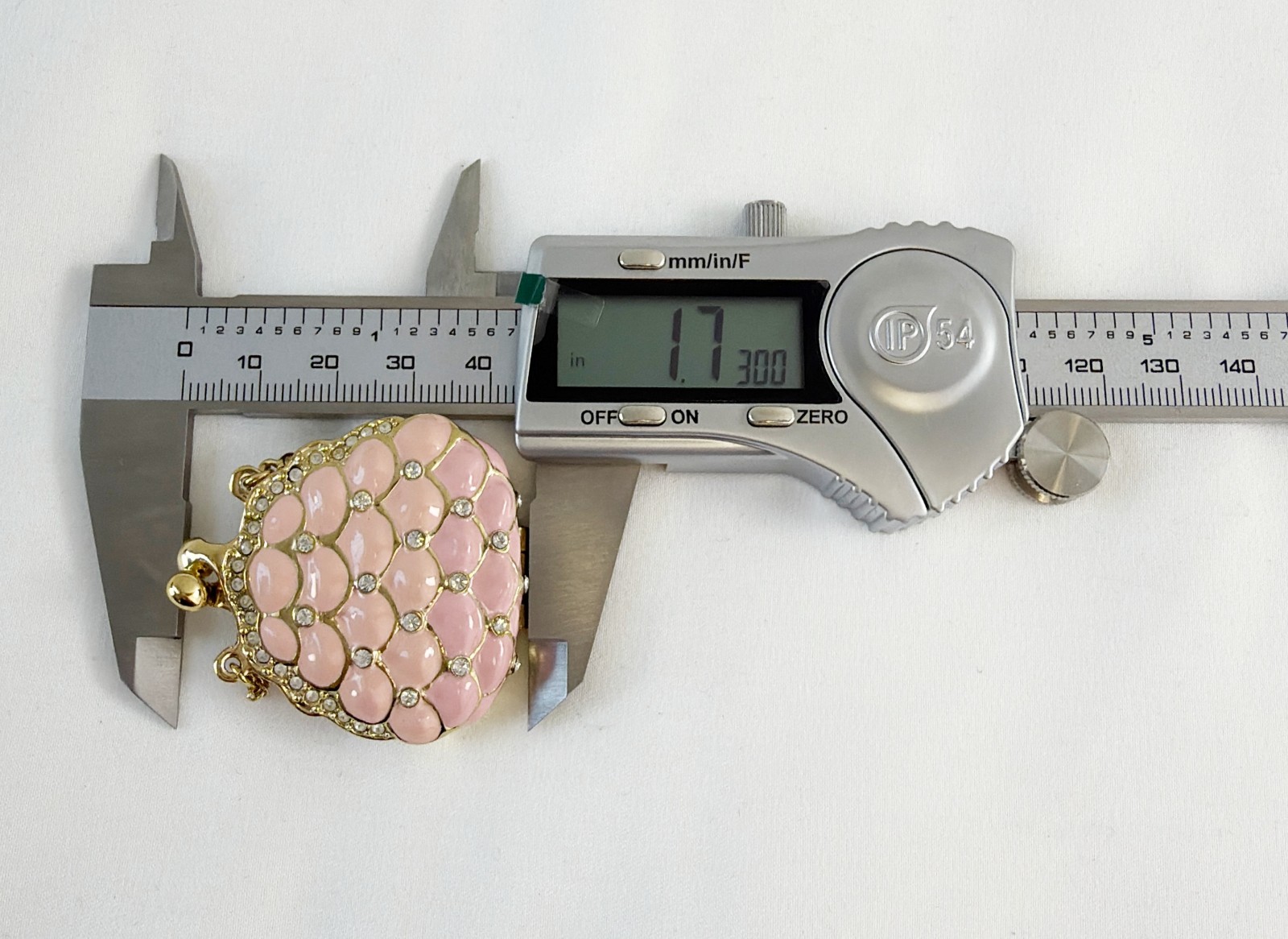 NEW ST. JOHN Handbag Brooch Pink Enamel Scales Crystals 24KGP Logo Pin Enhancer