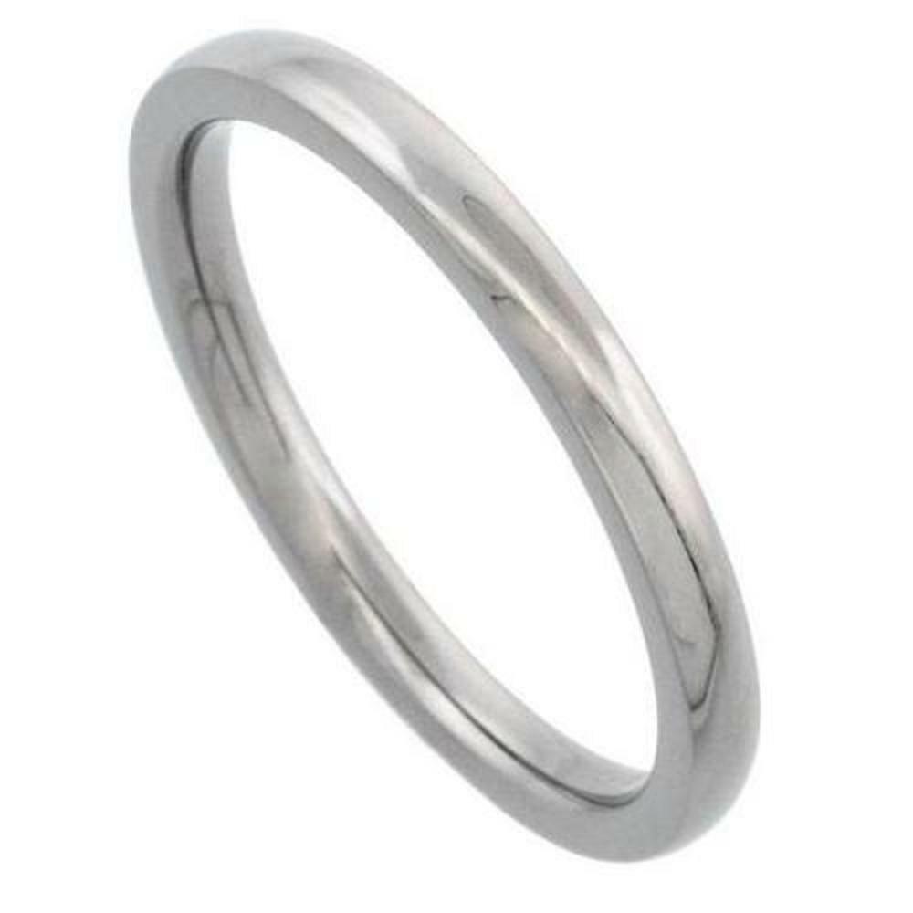 2mm to 8mm Titanium Domed Wedding Band / Thumb Ring, Matte Finish Comfort Fit