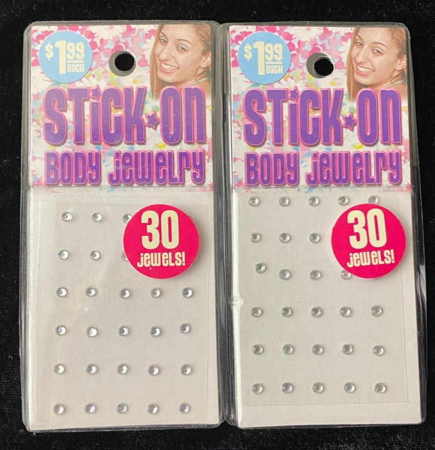 STICK ON BODY JEWELRY 2 PACKS