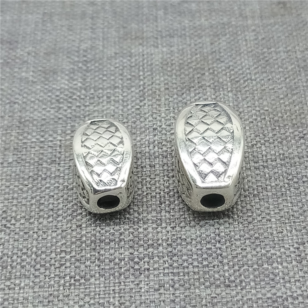 2pcs of 925 Sterling Silver Tribal Knot Spacer Beads for Bracelet Necklace