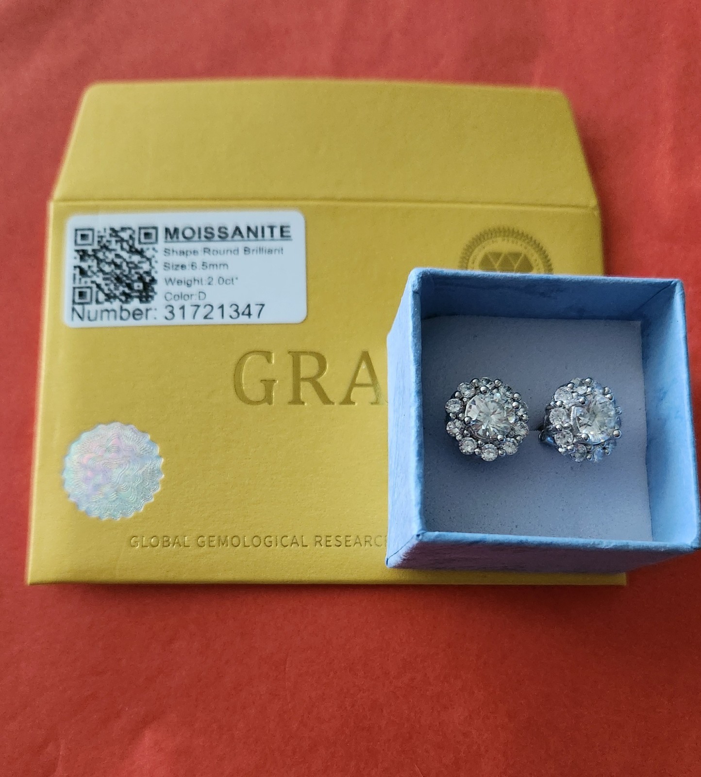 2.0 CTW Moissanite EARRINGS