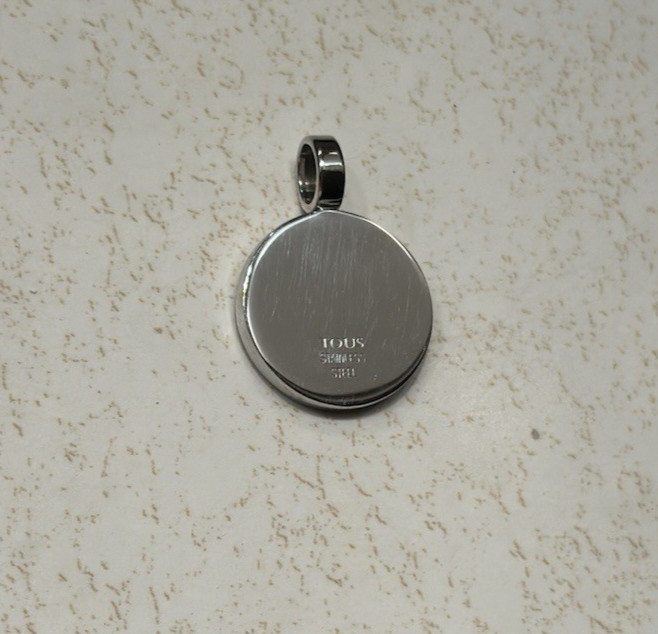 Tous Jewelry Stainless Steel Black & Silver “Kaos” Bear Pendant