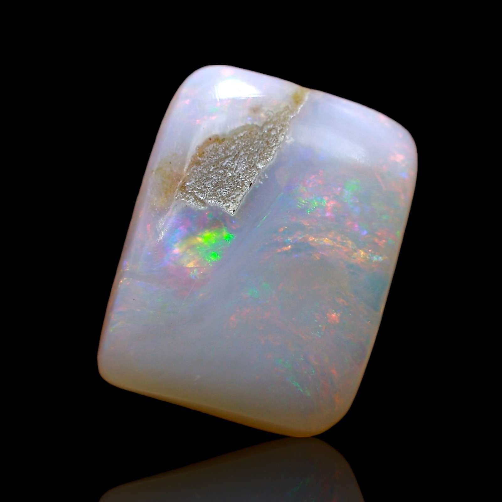 3.00 Cts Natural Square Fire Opal Spiritual Cabochon Gemstone 11x9x3 mm
