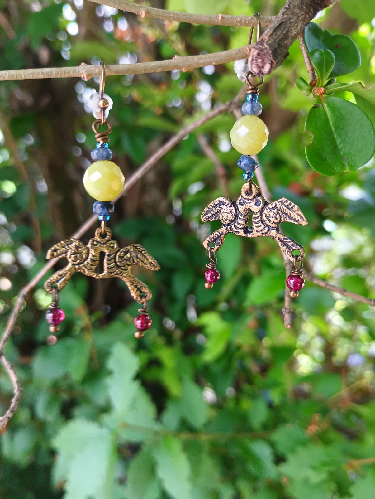 Love Bird Ethnic Earrings Handcrafted