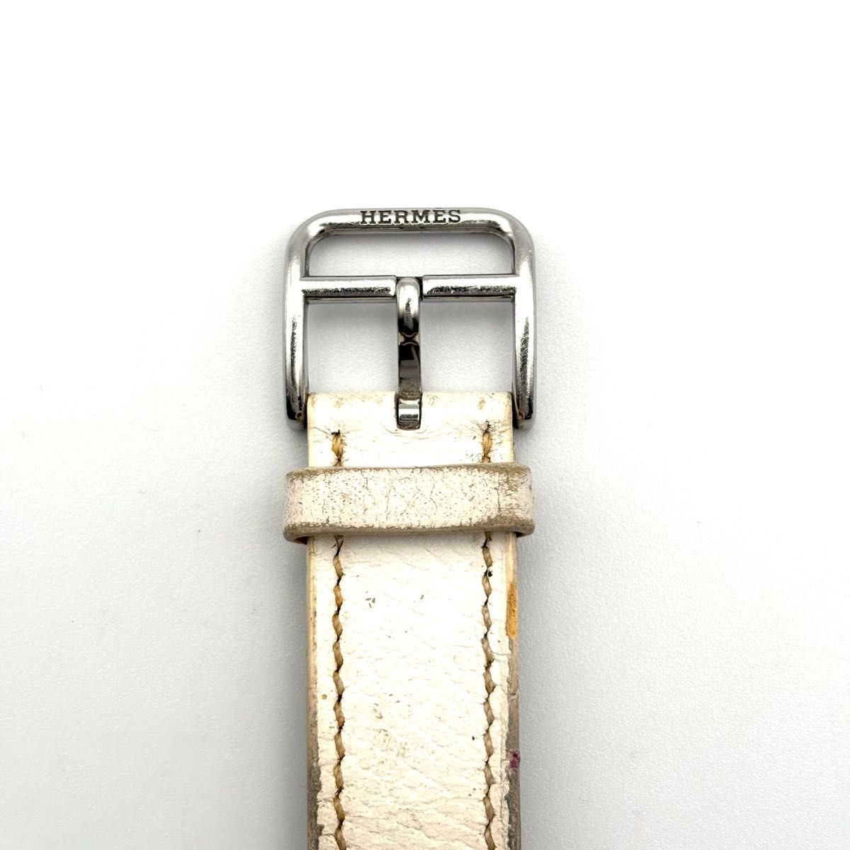 [B1P] HERMES Pass Pass PP1.410 Shell Logo Quartz Watch [x6n]
