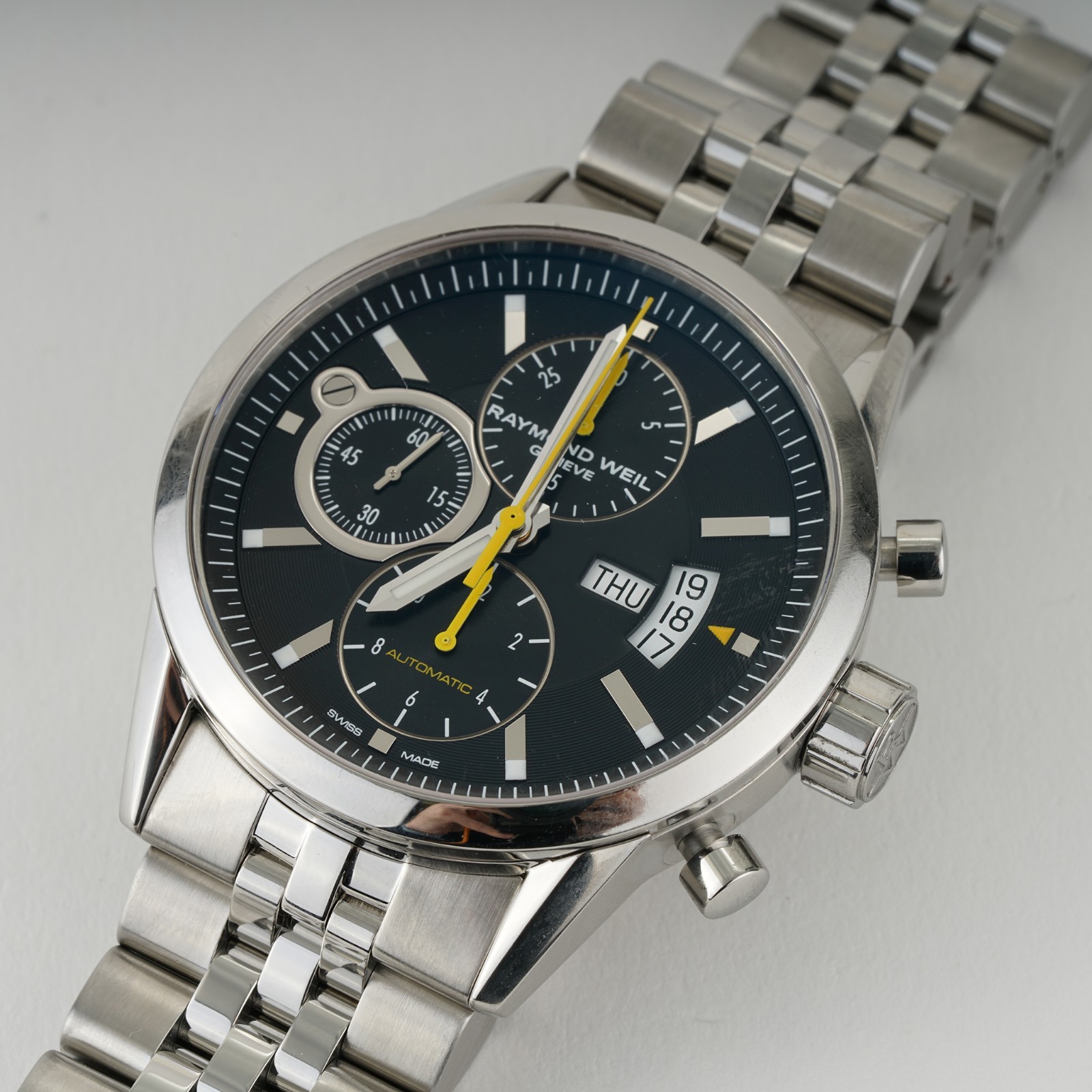 Raymond Weil Freelancer Chronograph Day Date 42mm 7730-STC-20101 Circa 2017