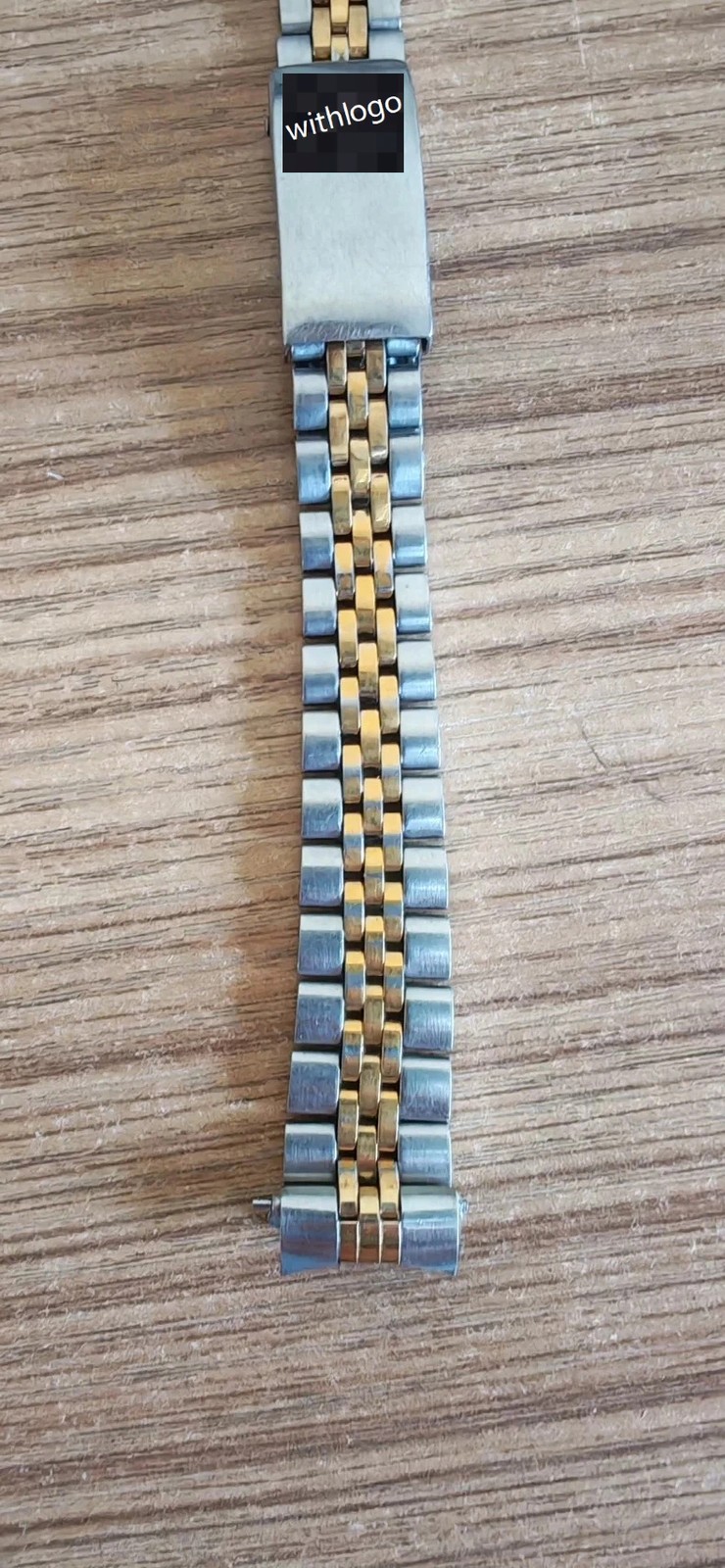 Tudor 92413 13mm Silver Gold Stainless Steel Bracelet