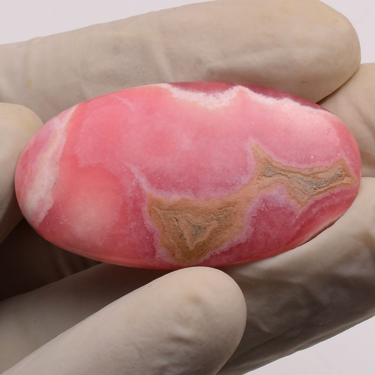 50.00 Cts Natural Desginer Rhodochrosite 42mmx24mm Oval Cabochon Loose Gemstone