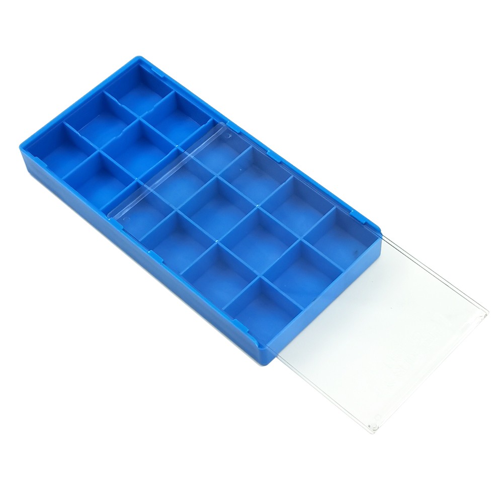 18 Grids Watch Repair Parts Storage Box Accessories Organizer with Dust Cover G