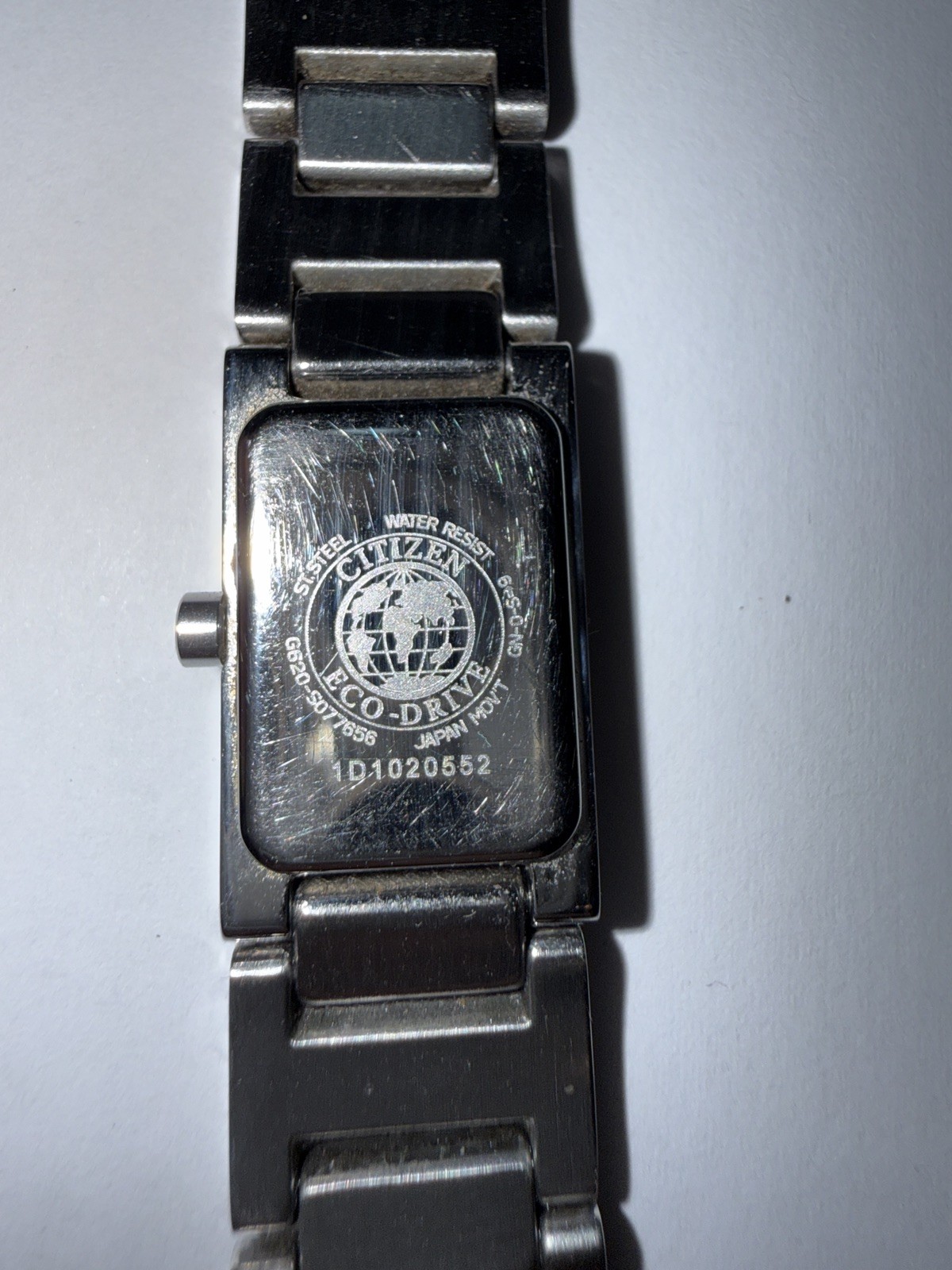Citizen Eco-Drive Women’s Silver Bracelet Watch Black Dial G620-S077656