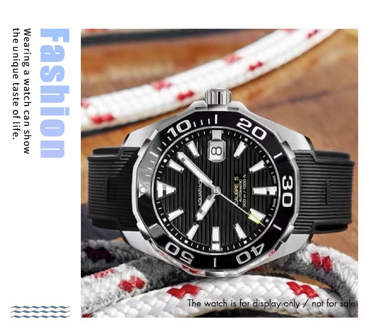 20mm 21mm 22mm Rubber Silicone Band Strap For Tag Heuer CARRERA AQUARACER Watch