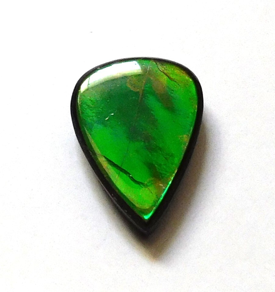 9.05 Ct Natural Canadian Ammolite Cabochon Loose Gemstone 17.7X12.8X4.4MM LR24