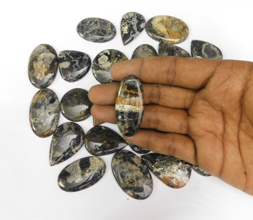 Natural Quality Jasper Chabochon Gemstone For Jewelry Making Wholesale Lot 71366