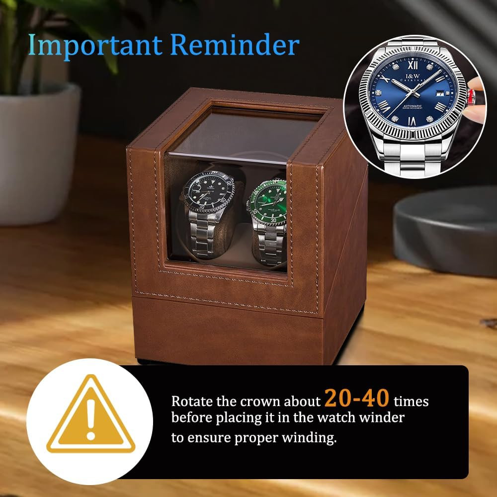 Watch Winder for Automatic Watches,Automatic Watch Winder Box,Double Watch