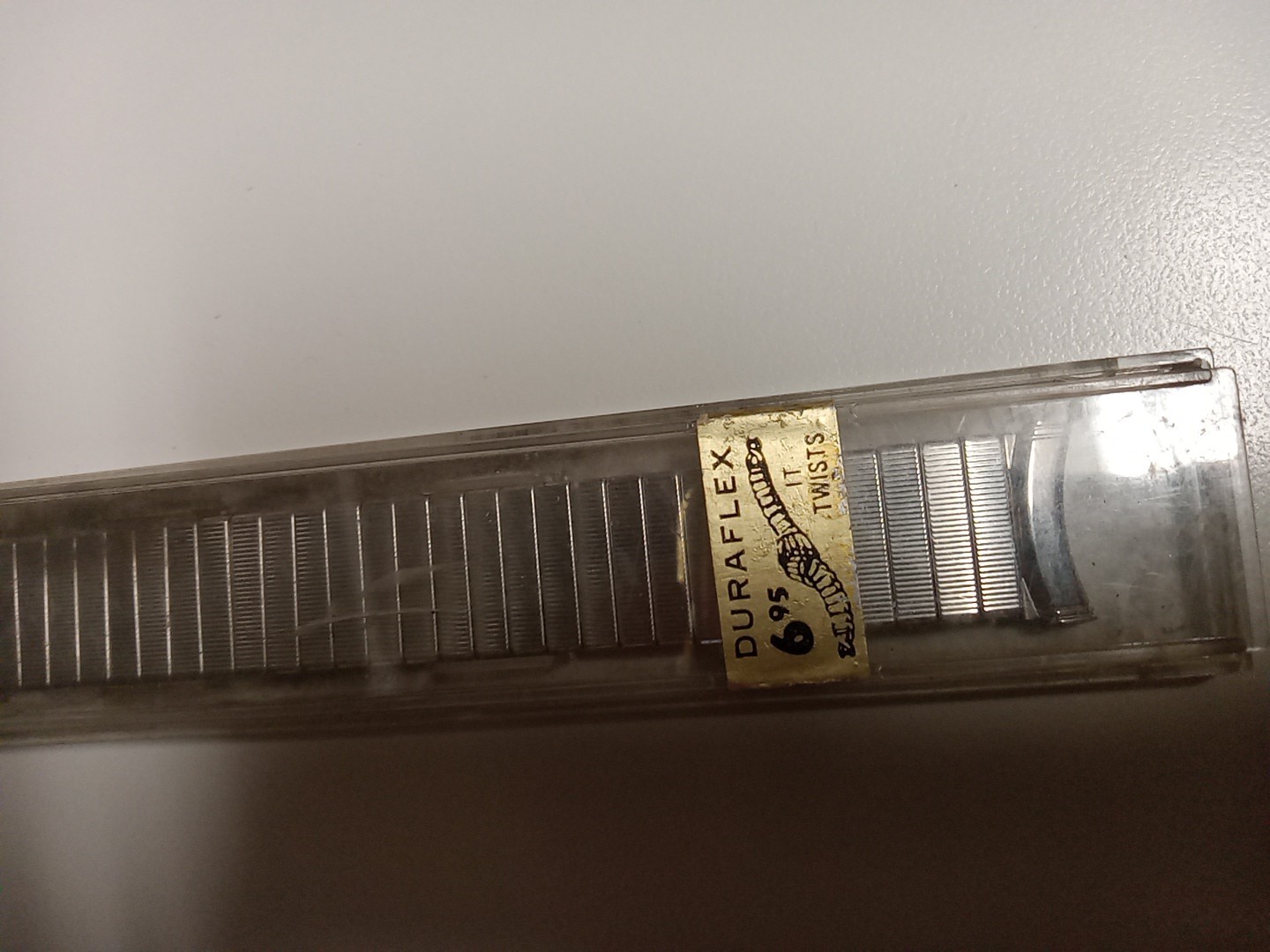 NOS 1960s 1970s Kreisler Men’s Gold Dura-Flex Watch Band 19mm Curved Lugs