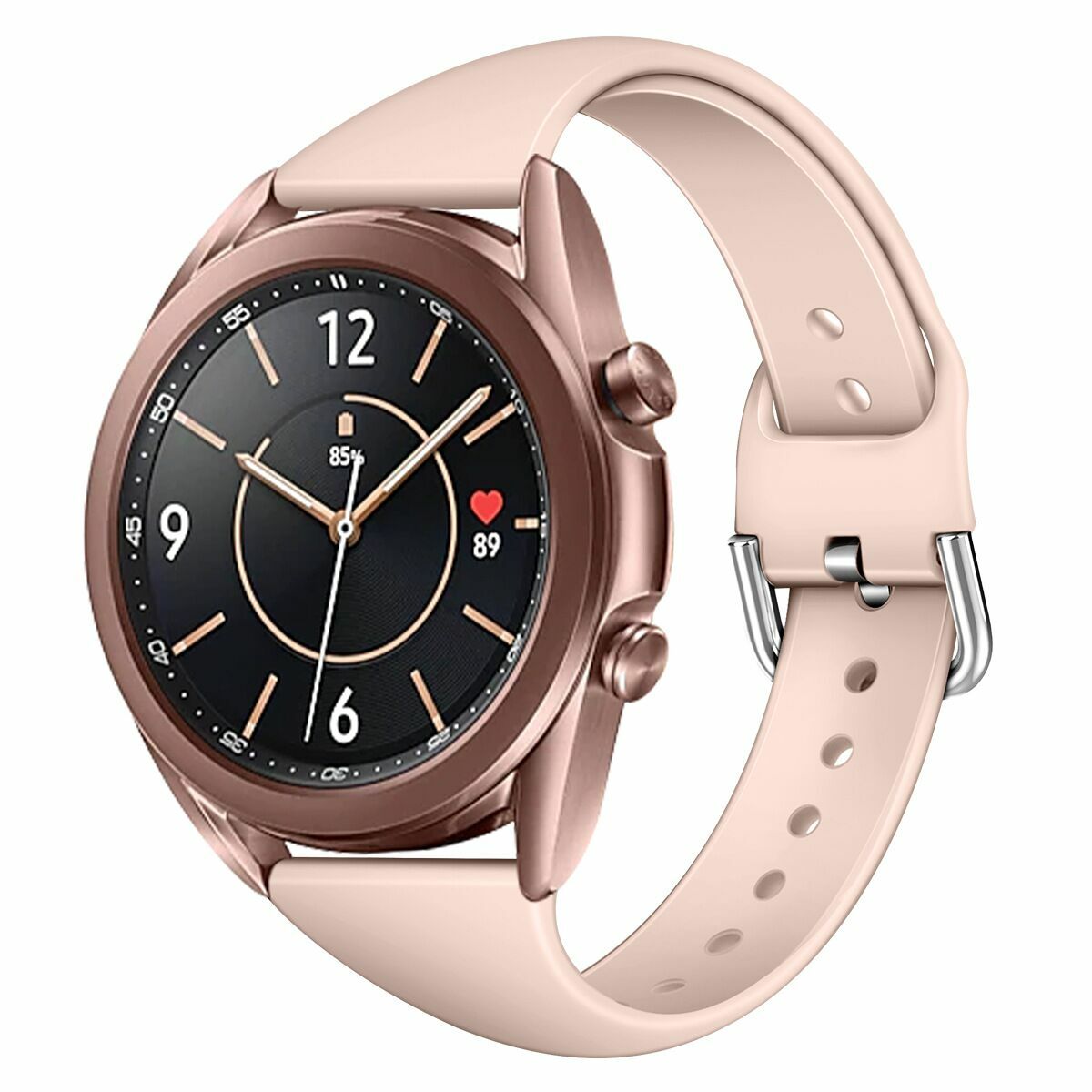 For Samsung Galaxy Watch 3 41mm Active 2 40mm 44mm Silicone 20mm 22mm Band Strap