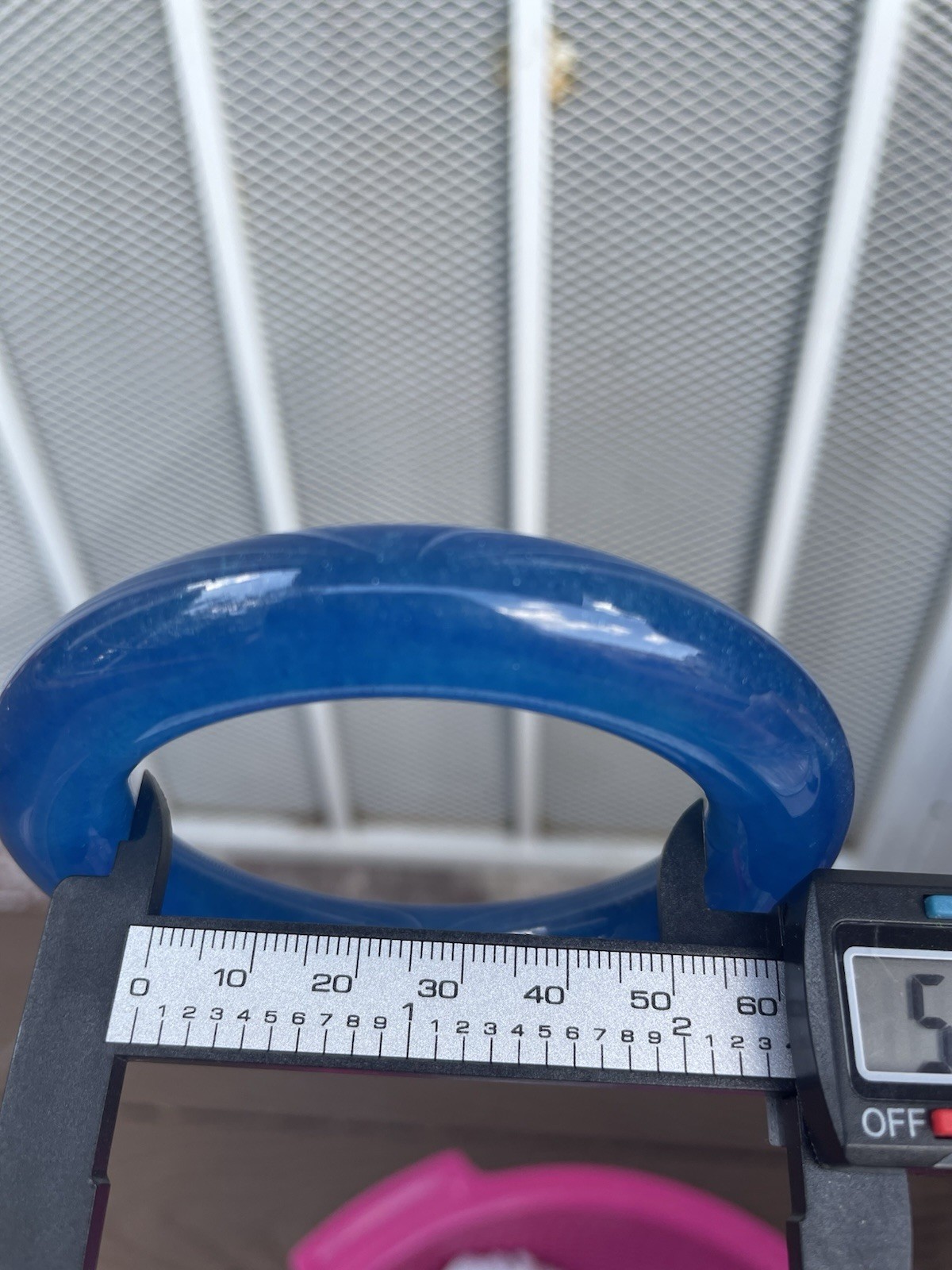Blue Bangle stone bangle Round Shape Blue 61mm inner