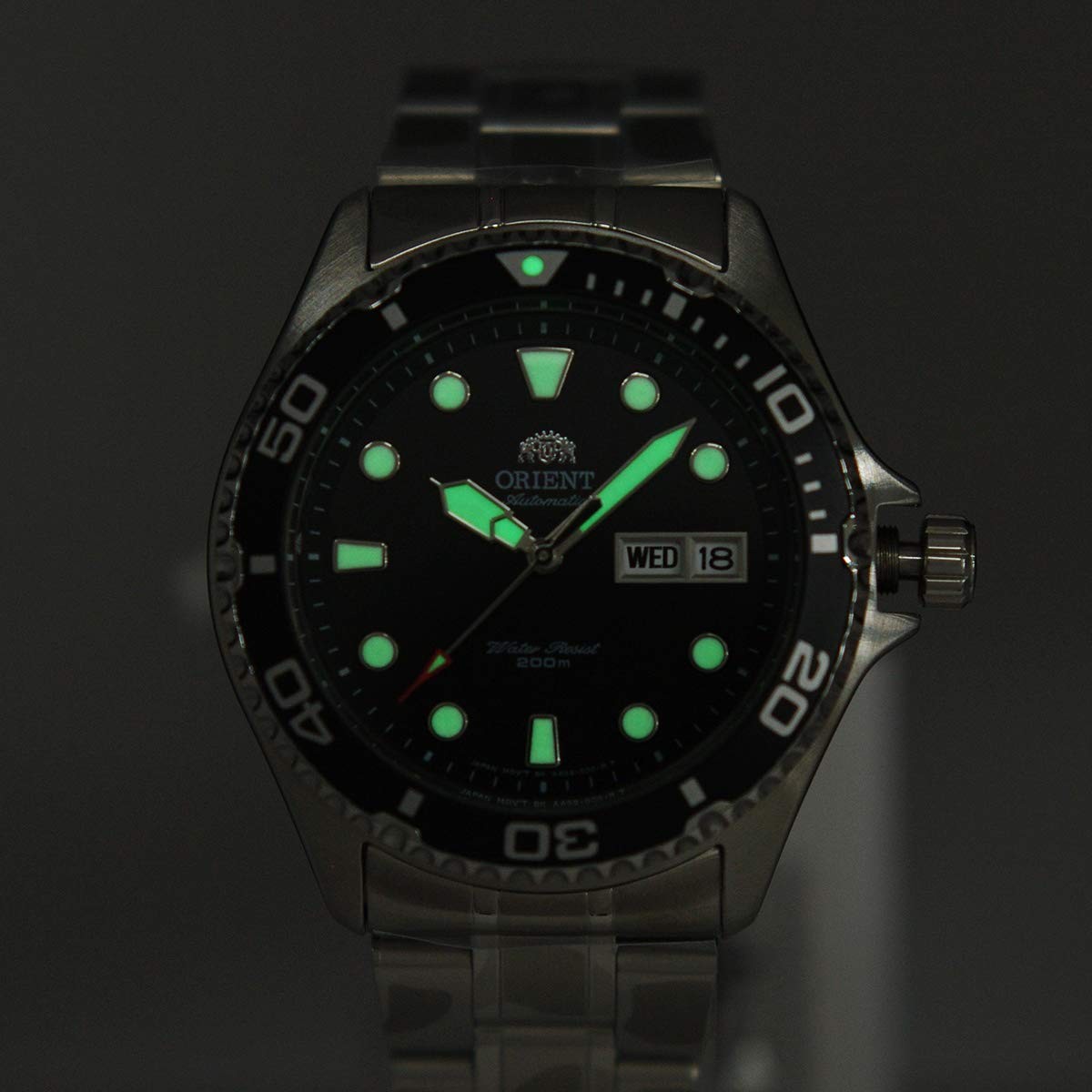 ORIENT Ray II Analog Automatic Silver Toned Stainless Steel Watch FA002004B9 Men