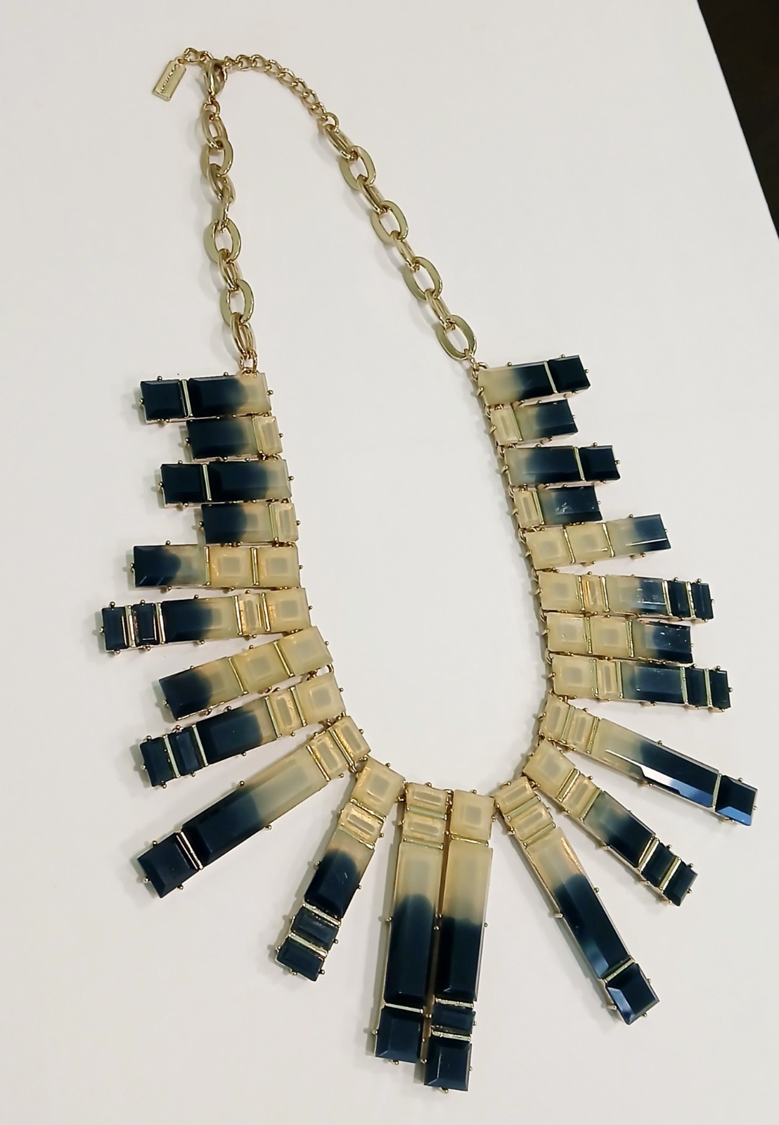 BaubleBar Mosaic Collar statement necklace 21″ 188g~Olivia Palermo Collection